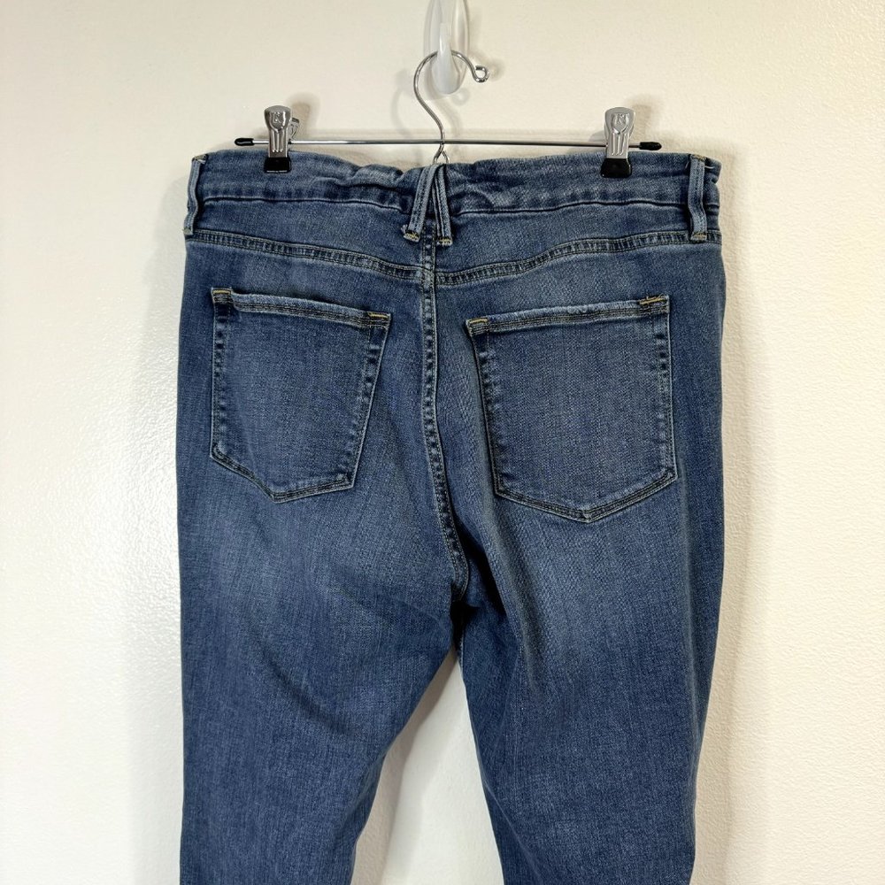 Good American Good Legs Crop Jeans Size 14 / 32 Stretch Denim High Rise Ankle - Picture 6 of 11